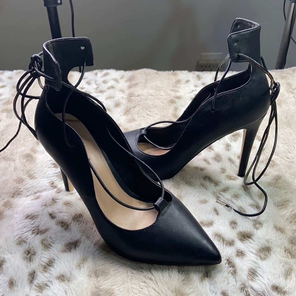 Aldo Lace up Stiletto Heels